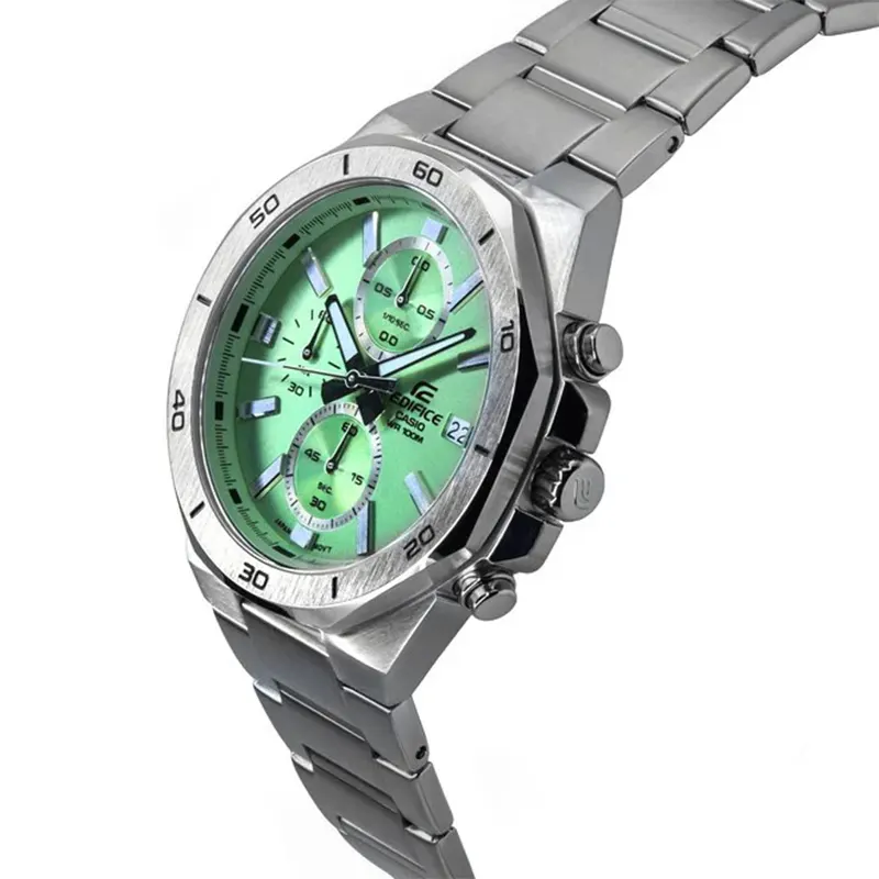 Casio Edifice Chronograph Light Green Casual Men's Watch- EFV-640D-3AV